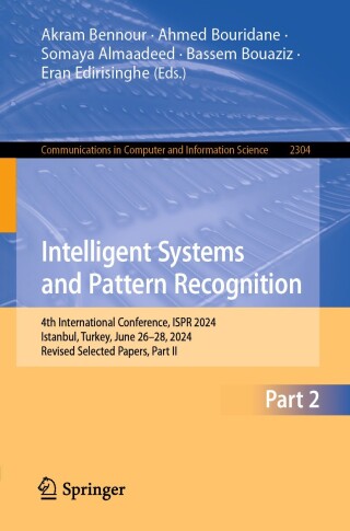 Imagen de portada: Intelligent Systems and Pattern Recognition 9783031821523