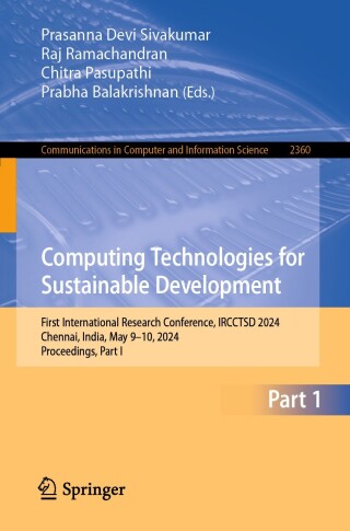 Imagen de portada: Computing Technologies for Sustainable Development 9783031823886