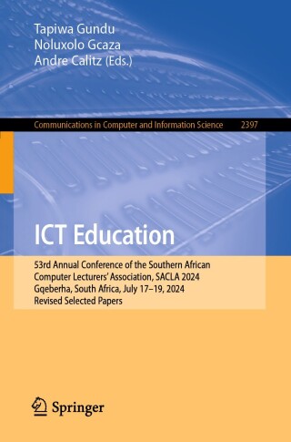 Cover image: ICT Education 9783031824777