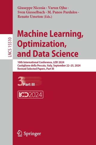 Imagen de portada: Machine Learning, Optimization, and Data Science 9783031824869