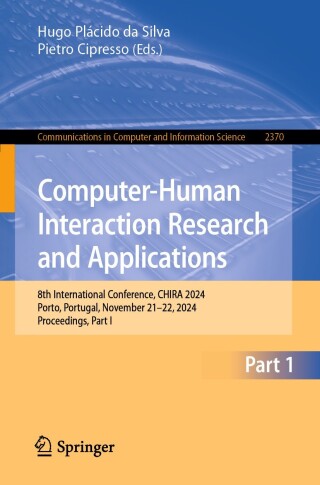 Imagen de portada: Computer-Human Interaction Research and Applications 9783031826320