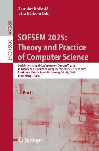 Cover image: SOFSEM 2025: Theory and Practice of Computer Science 9783031826696