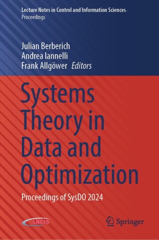 Imagen de portada: Systems Theory in Data and Optimization 9783031831904