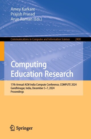 Imagen de portada: Computing Education Research 9783031843907