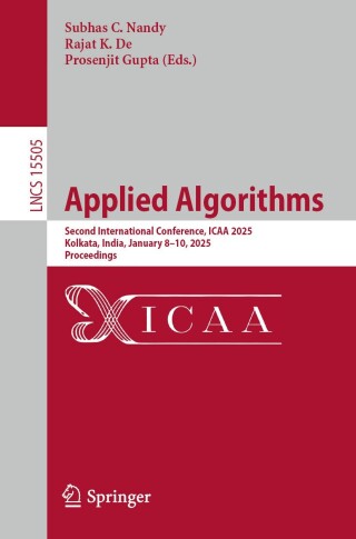 Cover image: Applied Algorithms 9783031845420