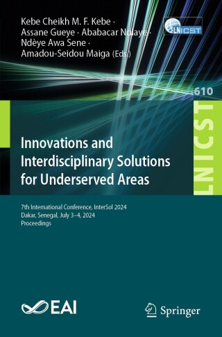 Cover image: Innovations and Interdisciplinary Solutions for Underserved Areas 9783031864926