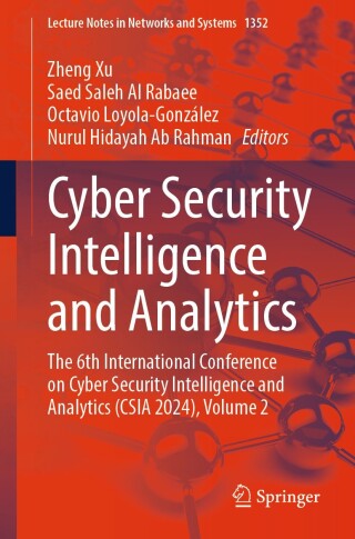 Imagen de portada: Cyber Security Intelligence and Analytics 9783031882937