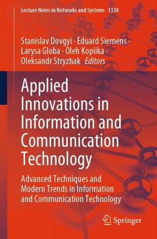 Cover image: Applied Innovations in Information and Communication Technology 9783031892950