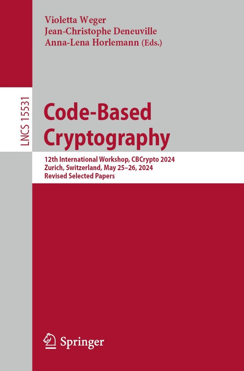 Code-Based Cryptography (eBook)