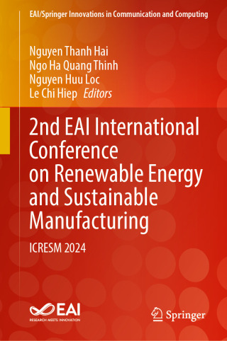 Imagen de portada: 2nd EAI International Conference on Renewable Energy and Sustainable Manufacturing 9783031906282