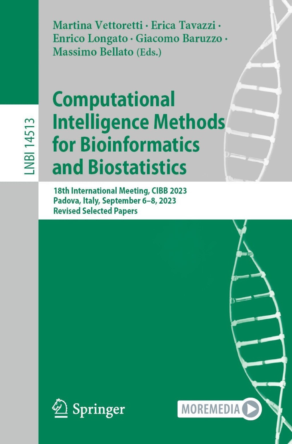 Computational Intelligence Methods for Bioinformatics and Biostatistics 18th International Meeting, CIBB 2023, Padova, Italy, September 6–8, 2023, Revised Selected Papers