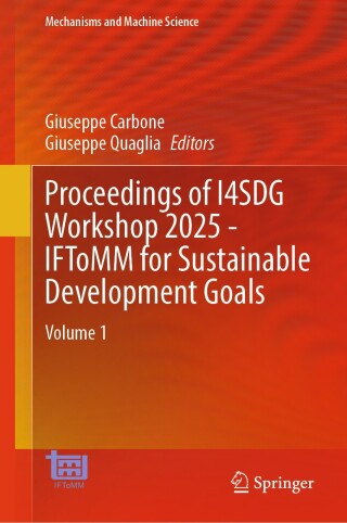 Cover image: Proceedings of I4SDG Workshop 2025 - IFToMM for Sustainable Development Goals 9783031911507