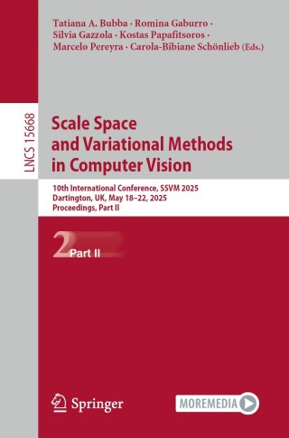 Imagen de portada: Scale Space and Variational Methods in Computer Vision 9783031923685