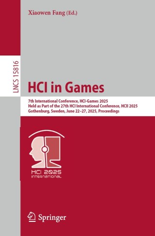 صورة الغلاف: HCI in Games 9783031925771