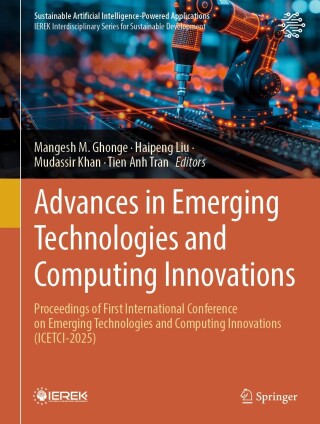Imagen de portada: Advances in Emerging Technologies and Computing Innovations 9783031928536