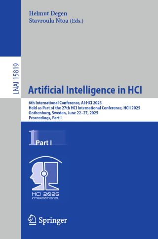Cover image: Artificial Intelligence in HCI 9783031934117