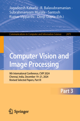 Cover image: Computer Vision and Image Processing 9783031936937