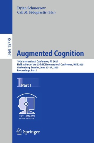 Imagen de portada: Augmented Cognition 9783031937231