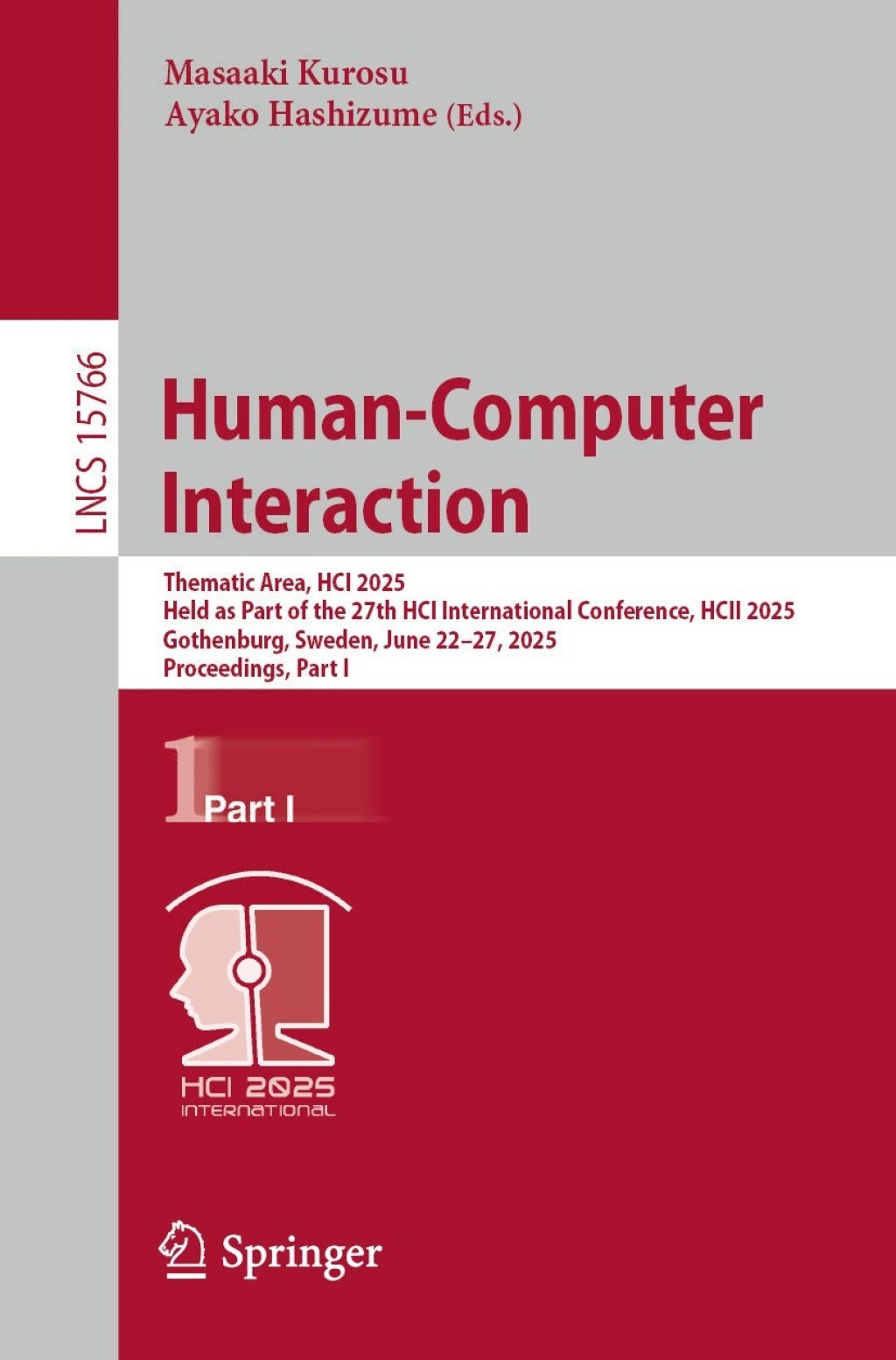 Human-Computer Interaction Thematic Area, HCI 2025, Held as Part of the 27th HCI International Conference, HCII 2025, Gothenburg, Sweden, June 22–27, 2025, Proceedings, Part I
