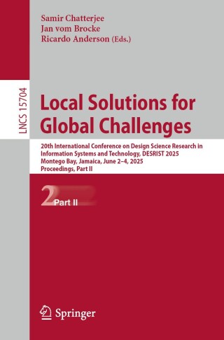 Imagen de portada: Local Solutions for Global Challenges 9783031939785
