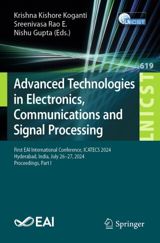 Imagen de portada: Advanced Technologies in Electronics, Communications and Signal Processing 9783031942792