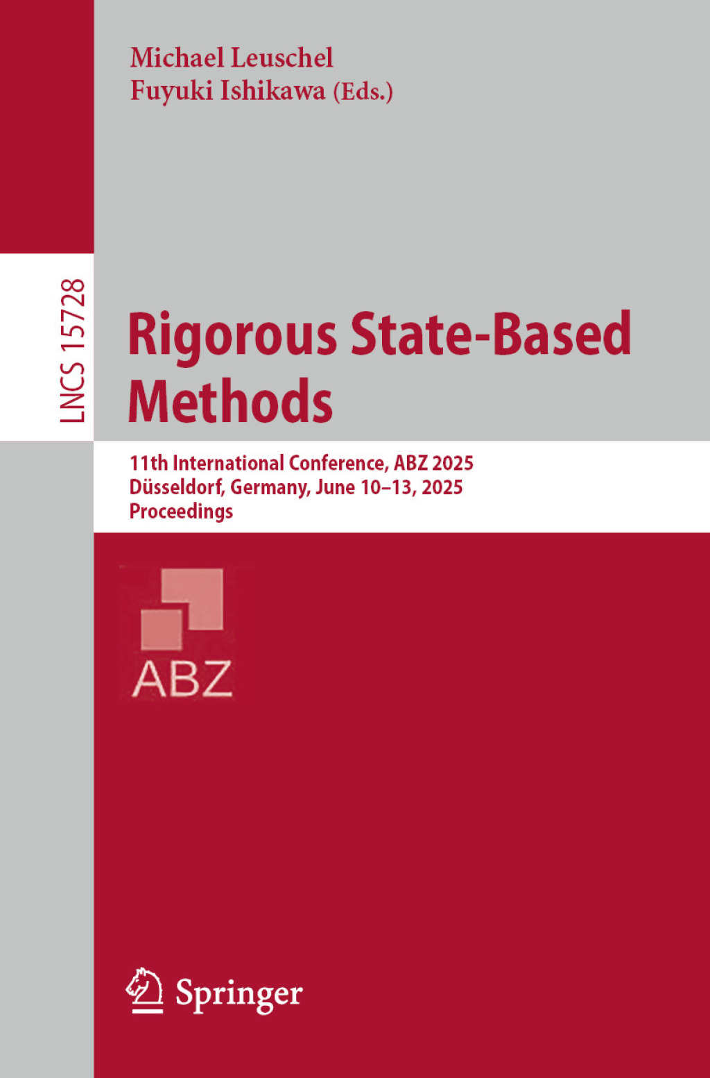 Rigorous State-Based Methods (eBook)