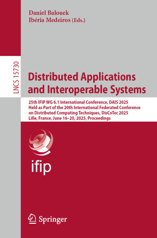 Imagen de portada: Distributed Applications and Interoperable Systems 9783031957277