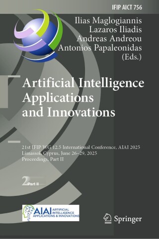 Cover image: Artificial Intelligence Applications and Innovations 9783031962271
