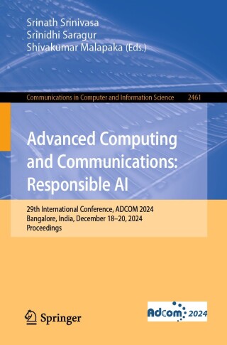 Imagen de portada: Advanced Computing and Communications: Responsible AI 9783031964725
