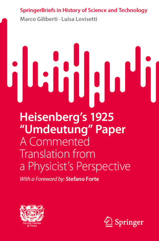 Cover image: Heisenberg's 1925 "Umdeutung" Paper 9783031969201