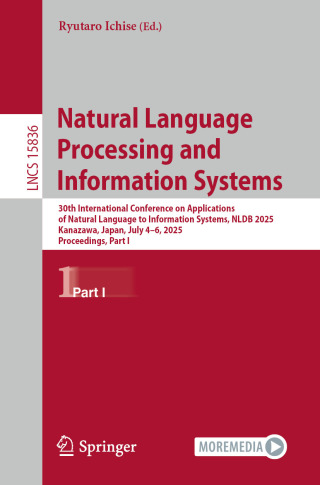 Imagen de portada: Natural Language Processing and Information Systems 9783031971402