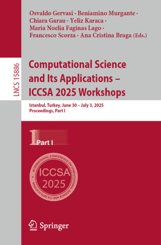 Cover image: Computational Science and Its Applications – ICCSA 2025 Workshops 9783031975752