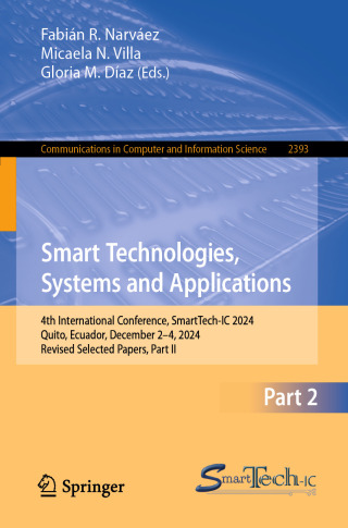 Imagen de portada: Smart Technologies, Systems and Applications 9783031982897