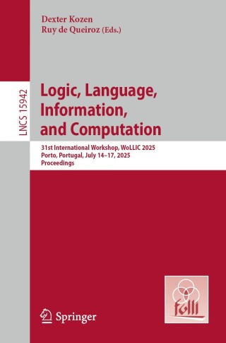 Imagen de portada: Logic, Language, Information, and Computation 9783031995354