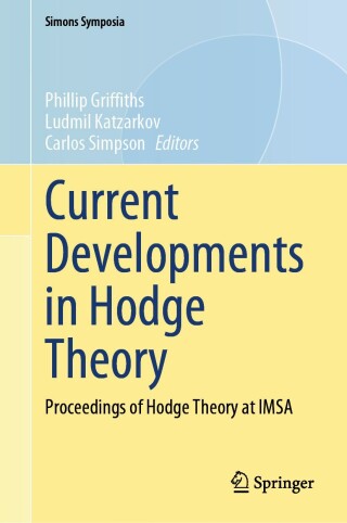 Cover image: Current Developments in Hodge Theory 9783031996825