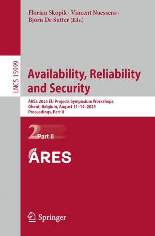 Imagen de portada: Availability, Reliability and Security 9783032006462