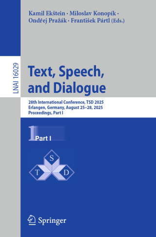 Cover image: Text, Speech, and Dialogue 9783032025470