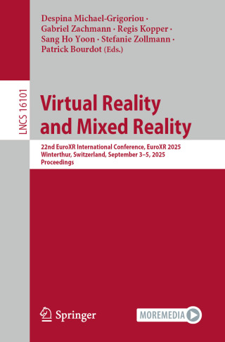 Cover image: Virtual Reality and Mixed Reality 9783032038043