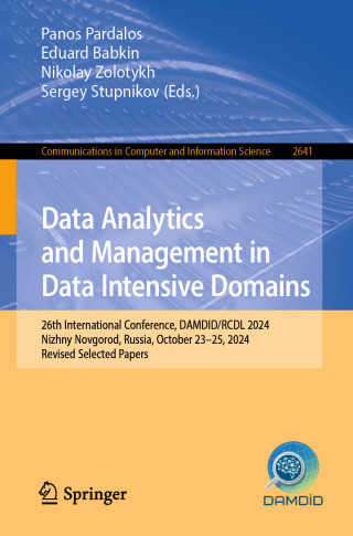 Imagen de portada: Data Analytics and Management in Data Intensive Domains 9783032039965