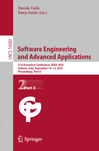 Imagen de portada: Software Engineering and Advanced Applications 9783032041999