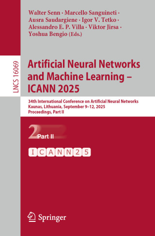 Imagen de portada: Artificial Neural Networks and Machine Learning – ICANN 2025 9783032045454