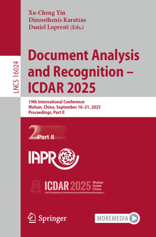 صورة الغلاف: Document Analysis and Recognition – ICDAR 2025 9783032046161