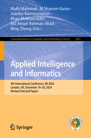 Imagen de portada: Applied Intelligence and Informatics 9783032046567