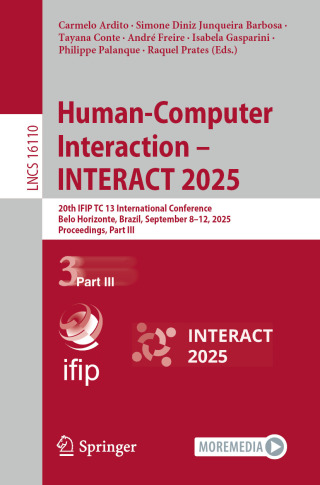 Imagen de portada: Human-Computer Interaction – INTERACT 2025 9783032050045