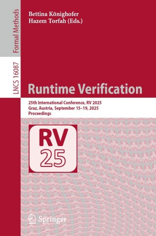 Cover image: Runtime Verification 9783032054340