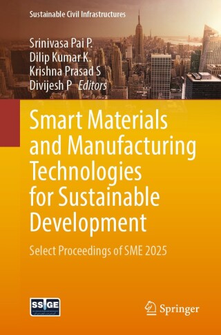 Imagen de portada: Smart Materials and Manufacturing Technologies for Sustainable Development 9783032055415