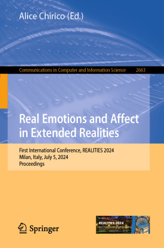Cover image: Real Emotions and Affect in Extended Realities 9783032057778
