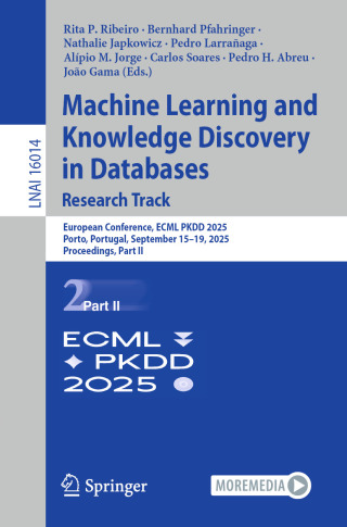 Omslagafbeelding: Machine Learning and Knowledge Discovery in Databases. Research Track 9783032059802