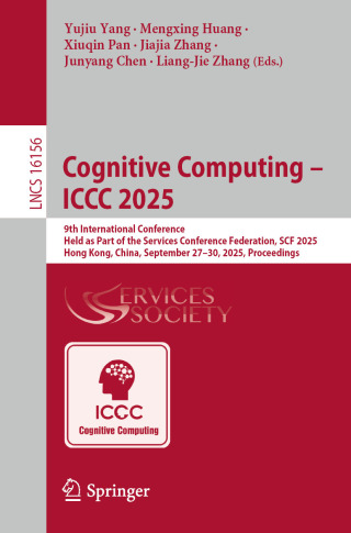 Immagine di copertina: Cognitive Computing - ICCC 2025 9783032063090