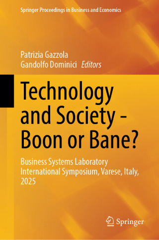 Cover image: Technology and Society - Boon or Bane? 9783032071620